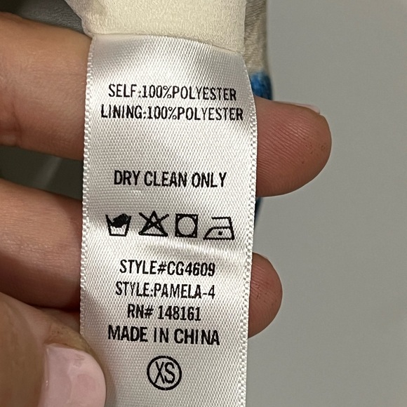 Buddy Love Blue and Cream Long Sleeve Maxi Dress - Picture 8 of 8